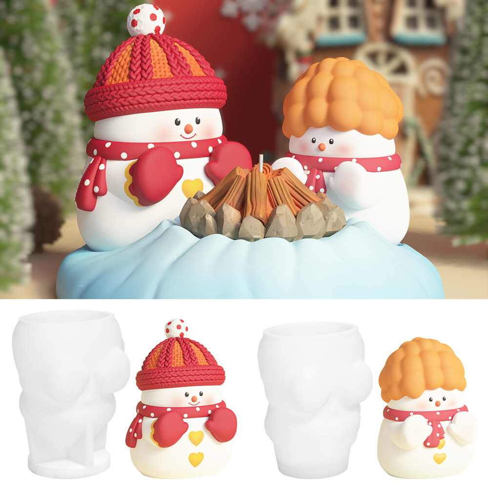 Candle Making Homewood - 1~4pcs Snow Bonfire Warm Hands Snowman