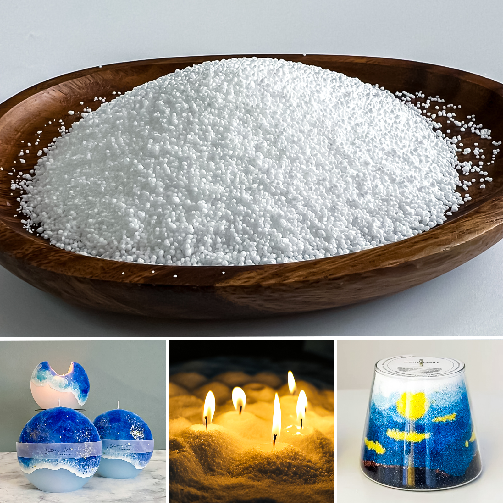 Candle Making Tips - 500g-1kg Sand Wax Ice Flower Wax