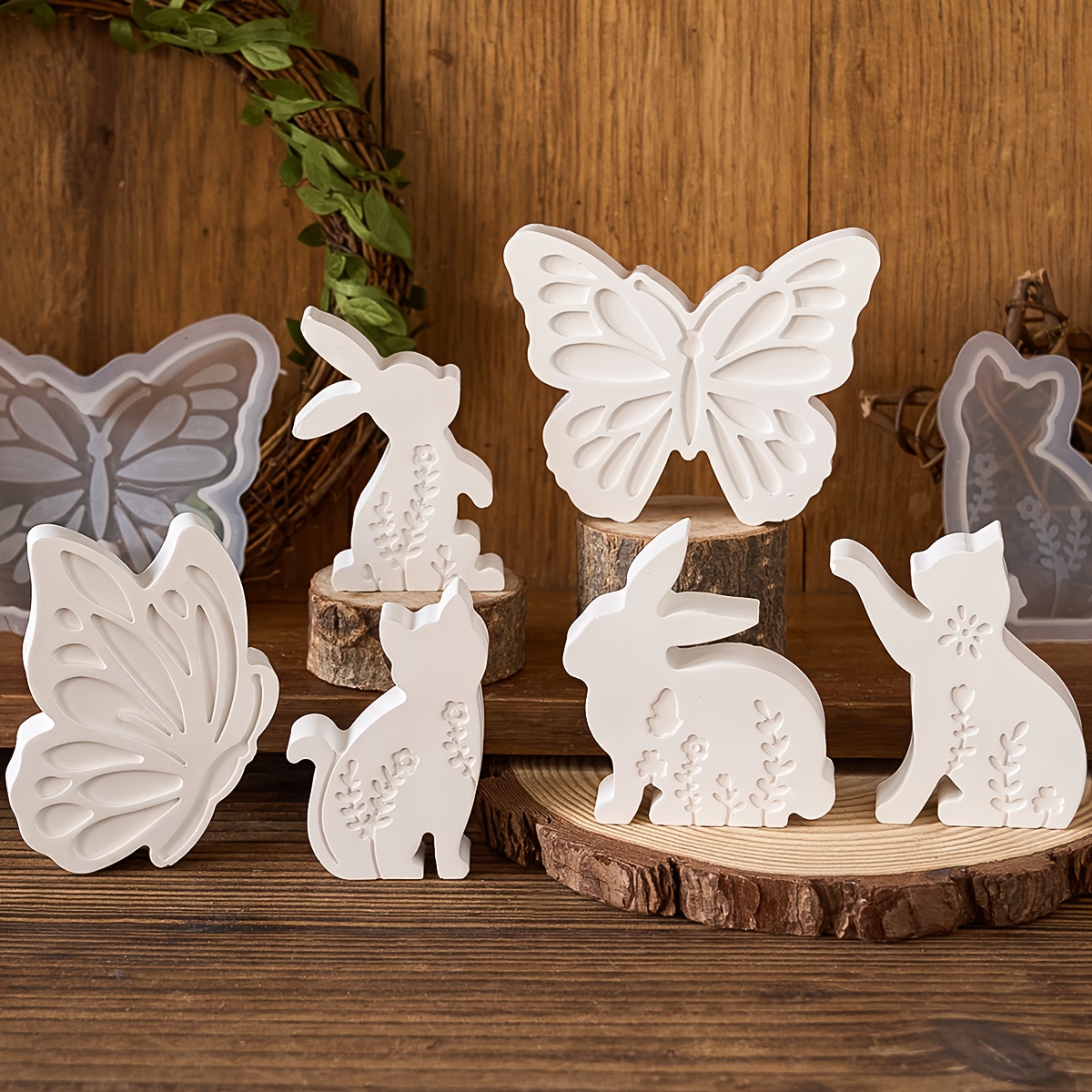 Candle Making Factory - 6pcs - 3D Rabbit and Kitten