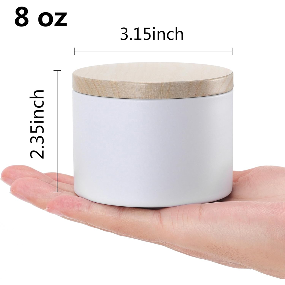 White Candle tins with Metal W - Candle Making Homewood 评论和价格