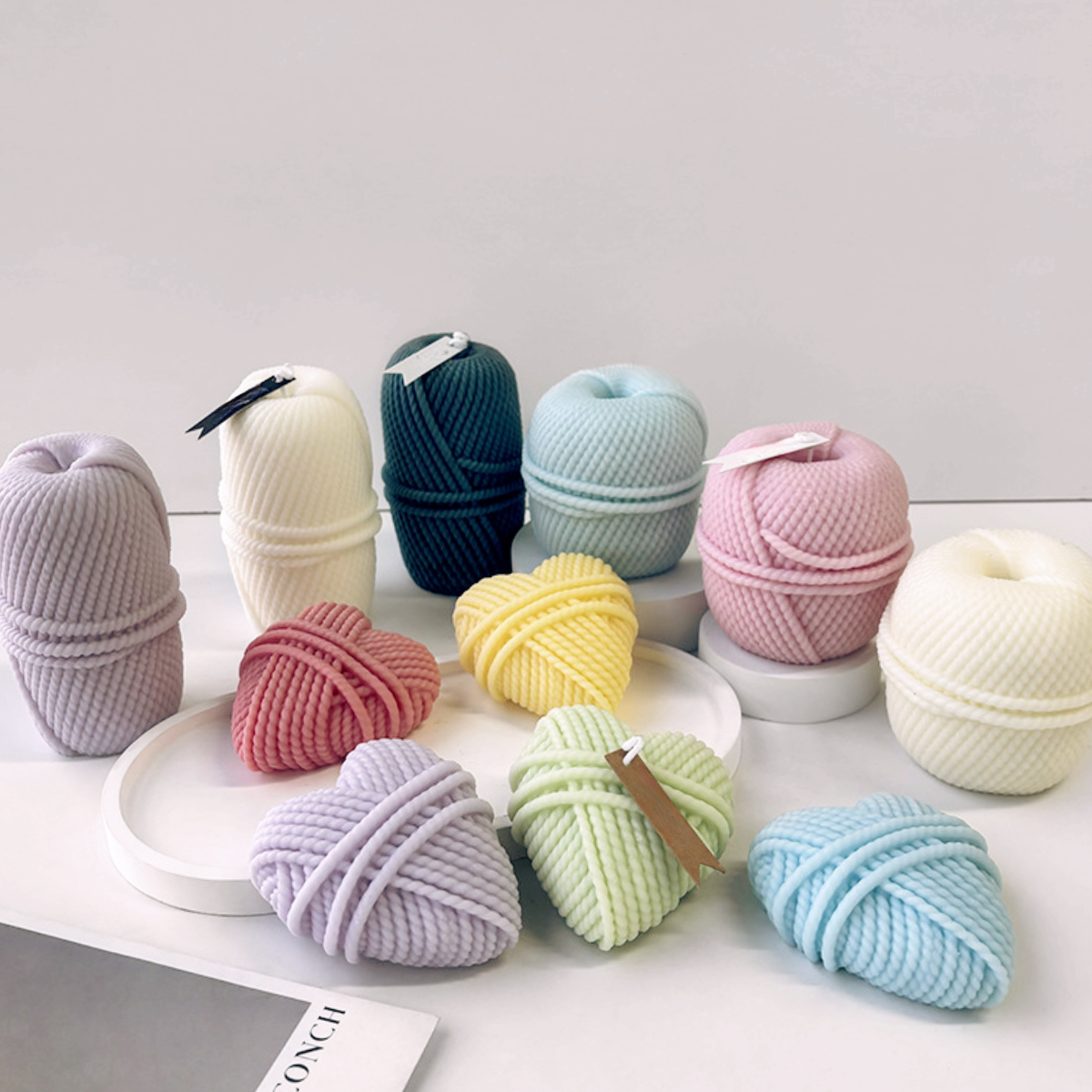 Creative Woolen Yarn Heart Can - Candle Making Yarn 评论和价格