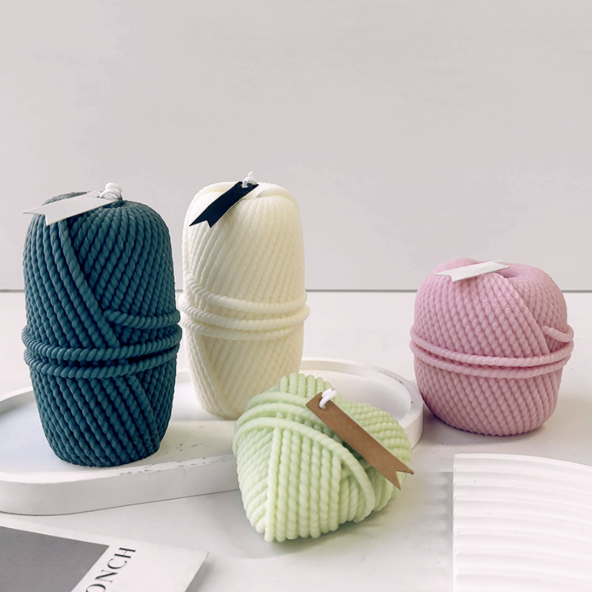 Creative Woolen Yarn Heart Can - Candle Making Yarn 评论和价格