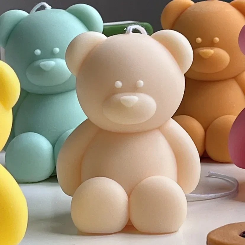 3D Cute Cartoon Bear Silicone  - Candle Making Workshop 评论和价格