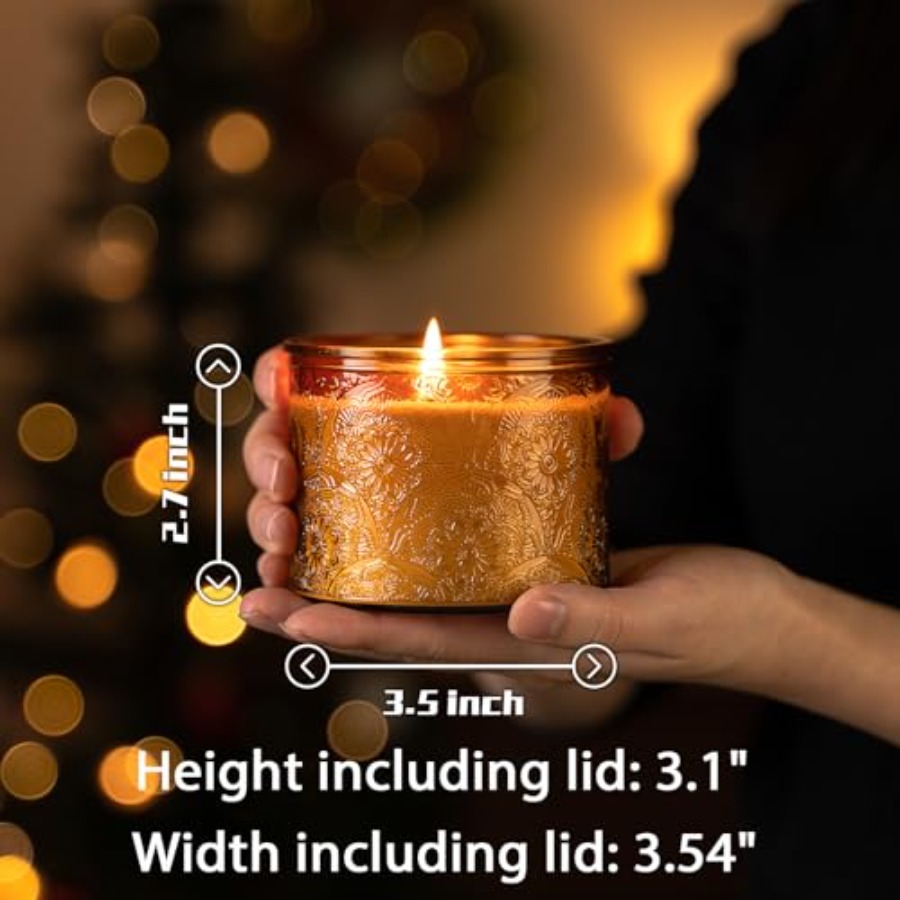 10 oz Embossed Glass Candle Co - Candle Making Glass Jars 评论和价格