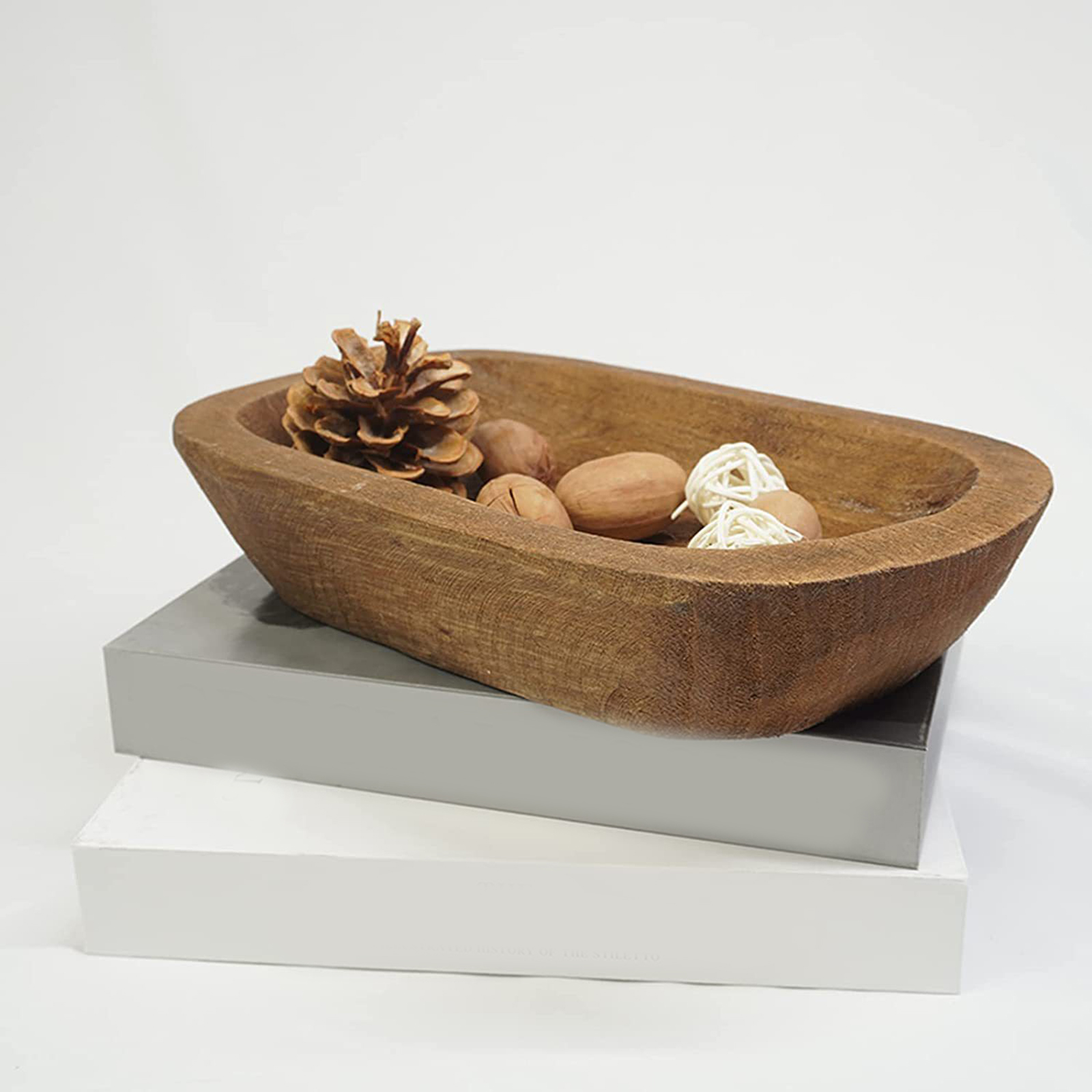 1Pc Solid Wooden Dough Bowl Ca - Candle Making Homewood 评论和价格