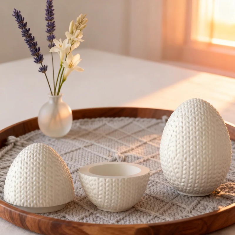 diy knitting yarn egg shaped o - Candle Making Yarn 评论和价格