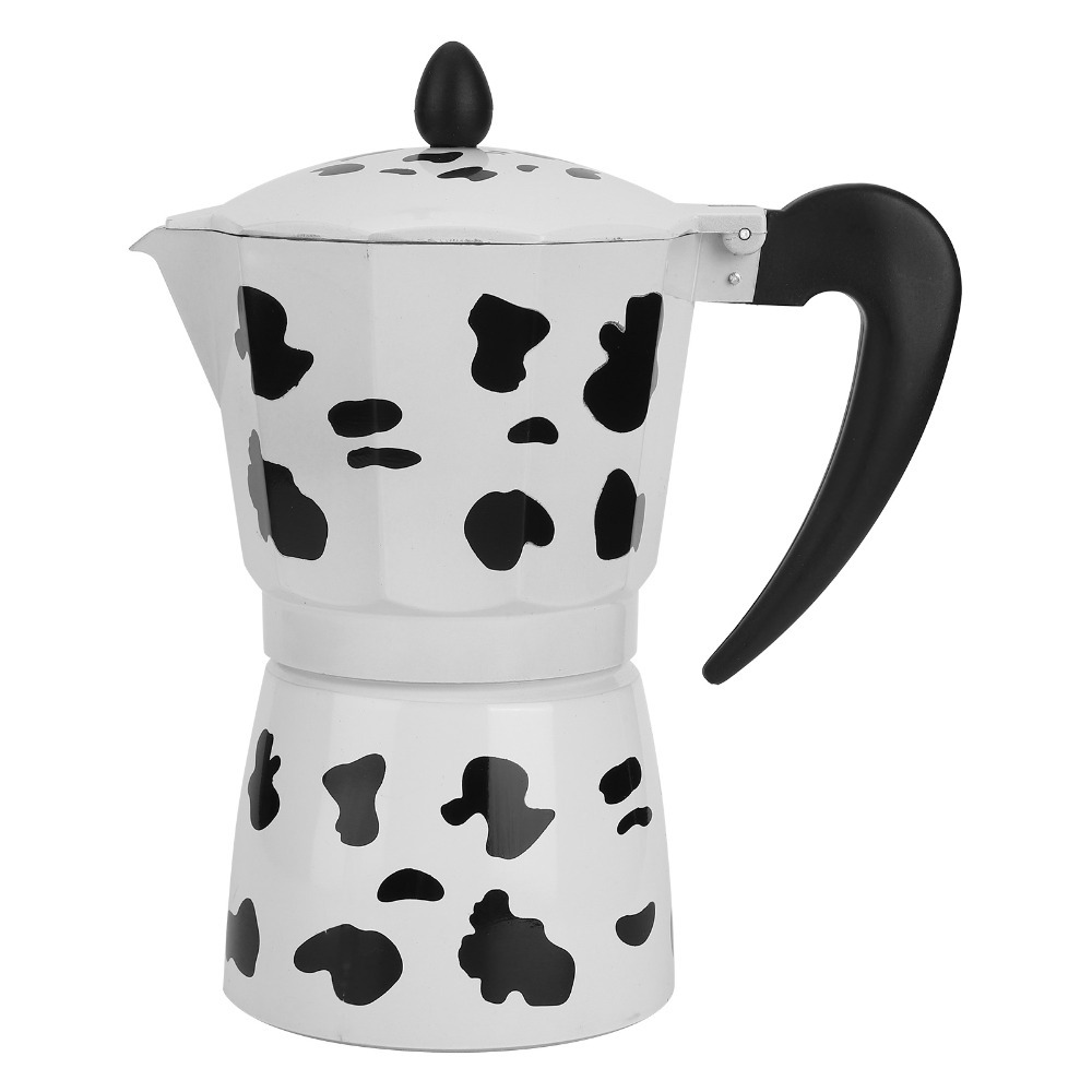 Coffee Brewing Milk Cow Color  - Pour Pot Aluminum 评论和价格