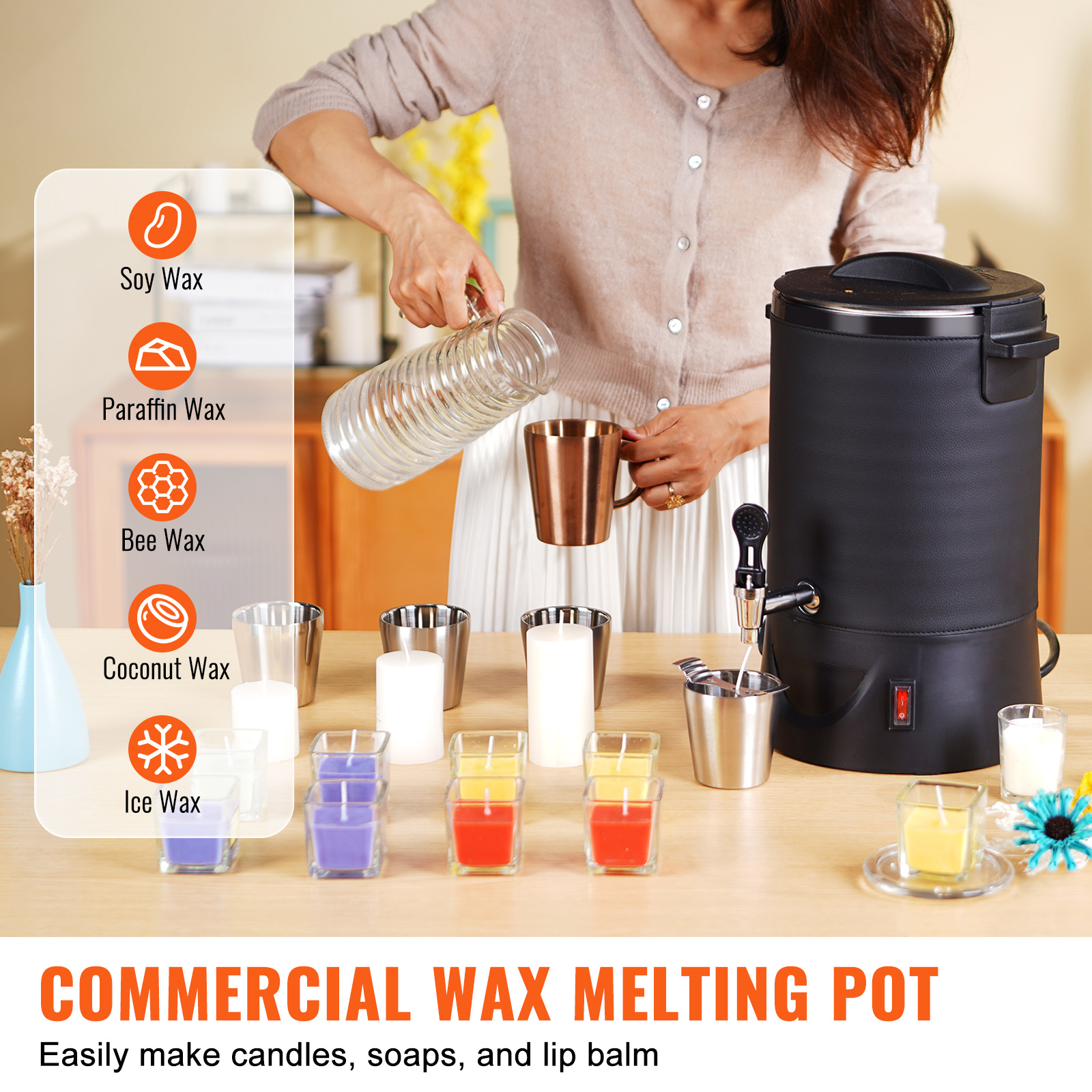 6.5L 10L Wax Melter for Candle - Pour Pot Aluminum 评论和价格