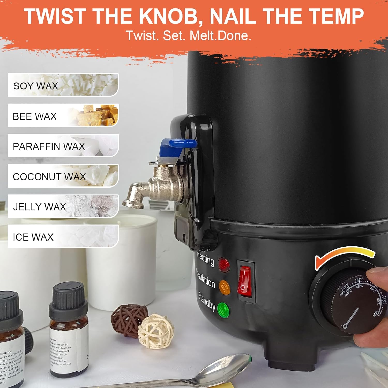 8Lbs Electric Wax Melter for C - Candle Making Diy 评论和价格
