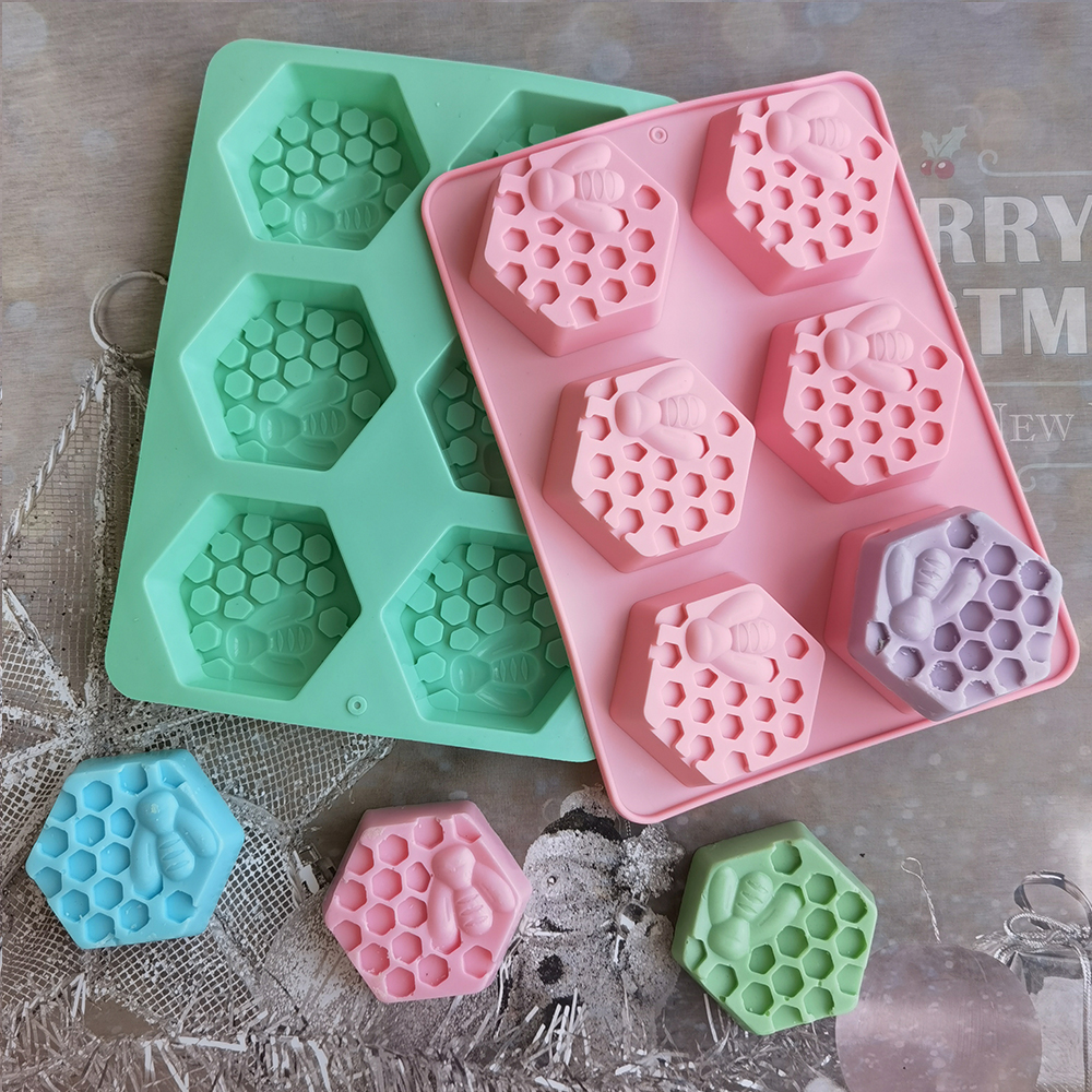 Silicone Hexagonal Bee Soap Mo - Candle Making Tips 评论和价格