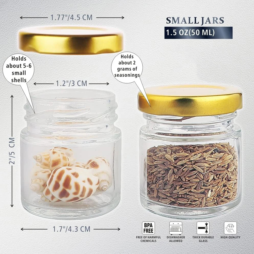 Small Glass Jars with Lids, 1. - Candle Making Glass Jars 评论和价格