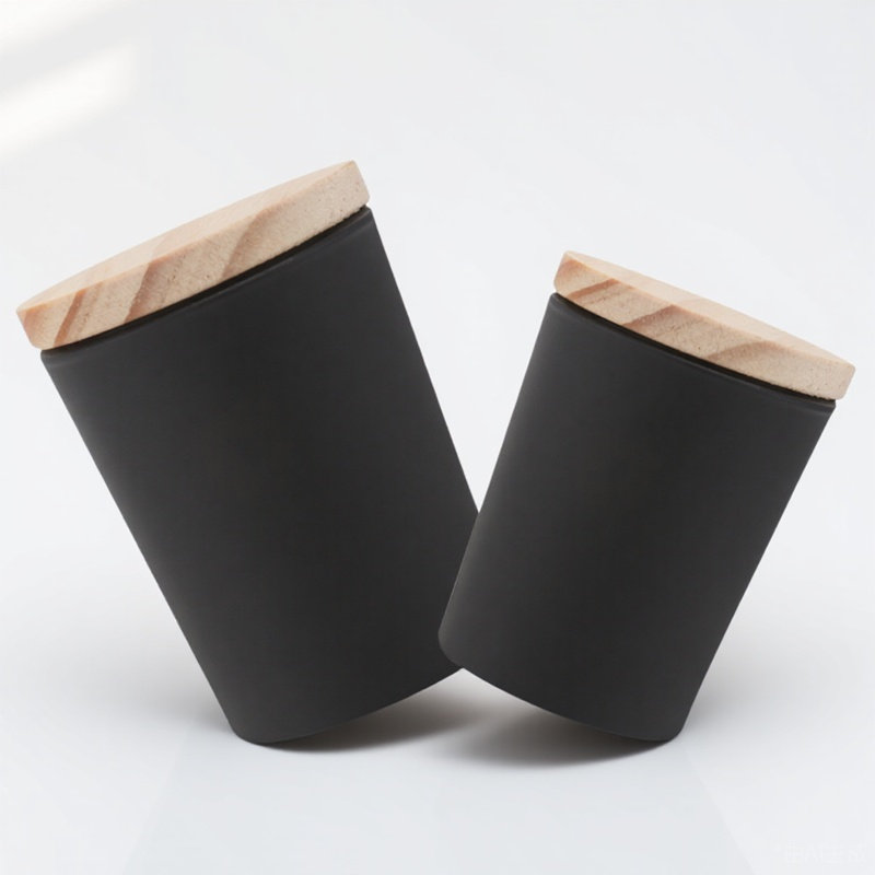 2Sets Glass Jars with Wooden L - Candle Making Homewood 评论和价格