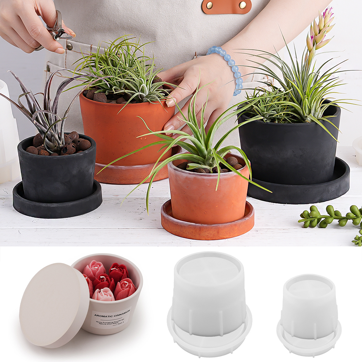 Round Candle Jar Silicone Mold - Candle Making Jars With Lids 评论和价格