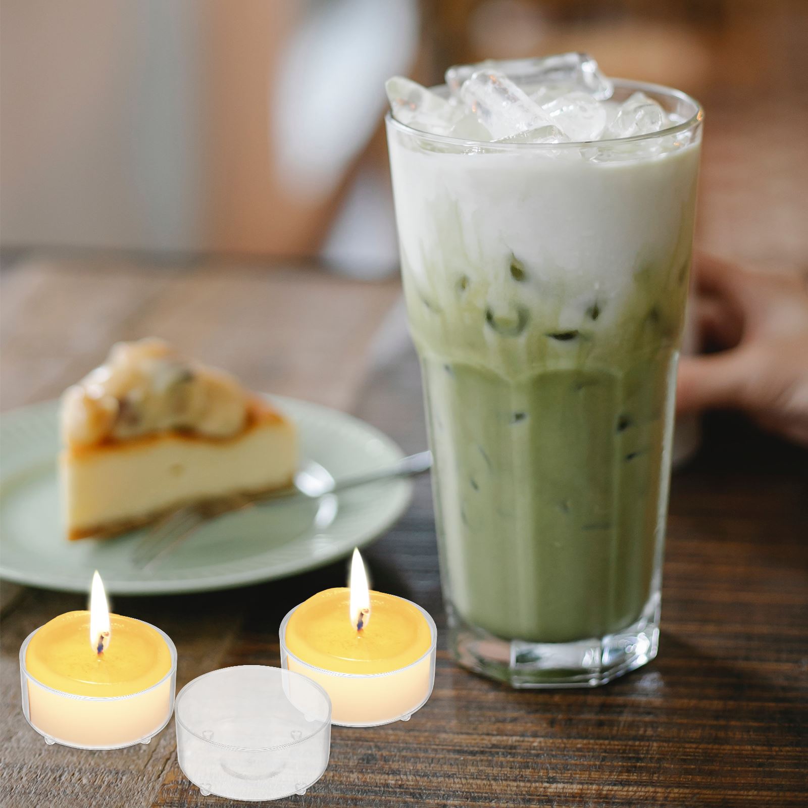 100pcs Plastic Holder Clear Cu - Candle Making Glass Jars 评论和价格