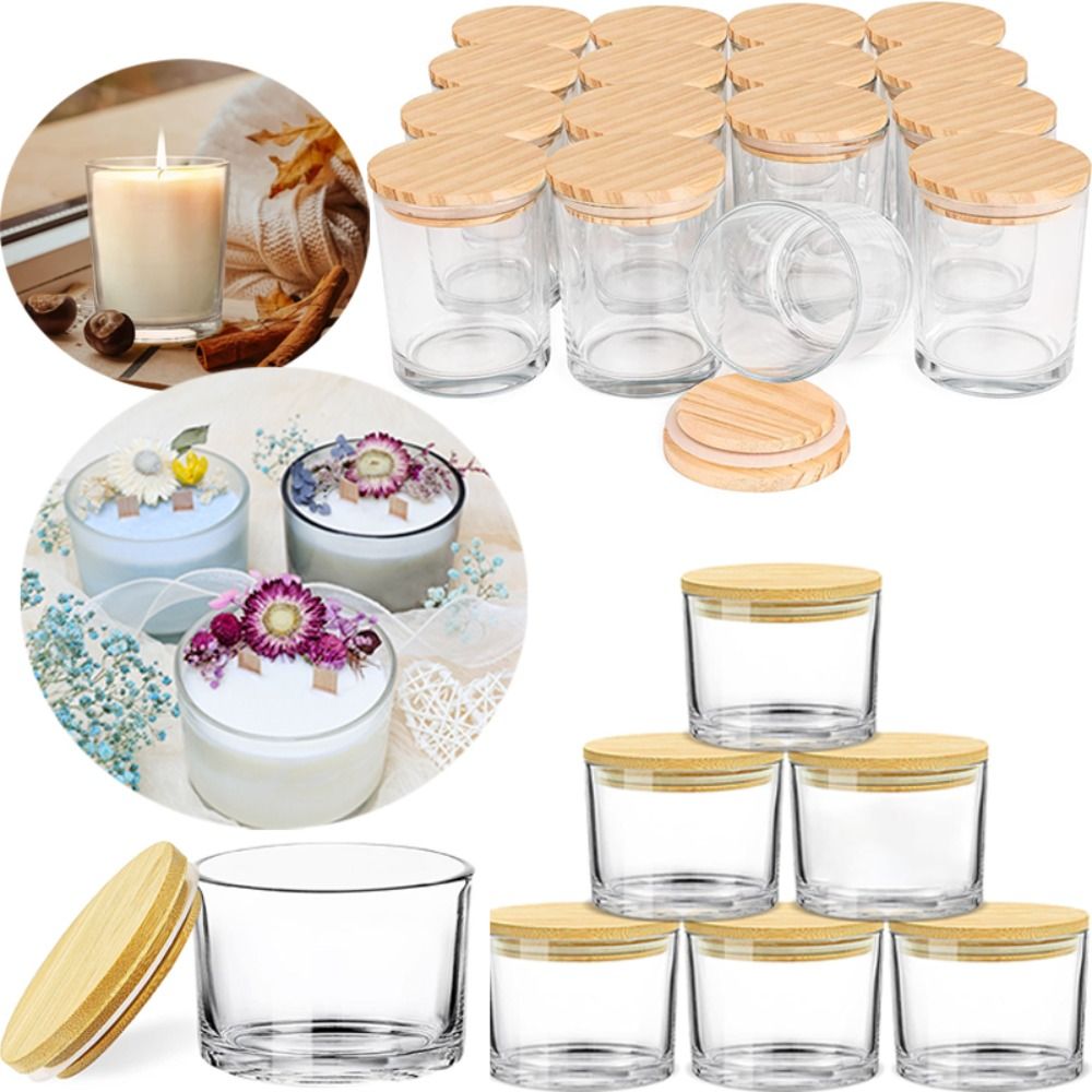Clear Glass Candle Jars Small  - Candle Making Glass Jars 评论和价格