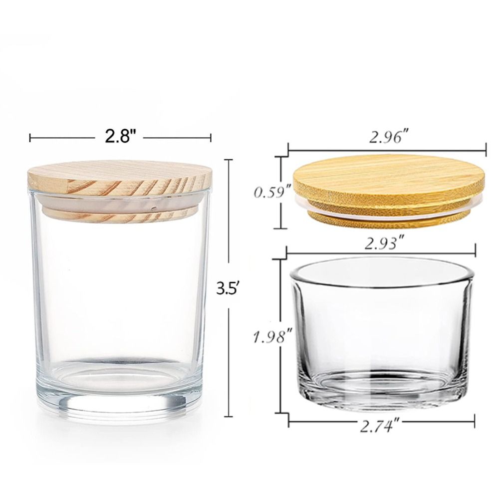 Clear Glass Candle Jars Small  - Candle Making Glass Jars 评论和价格