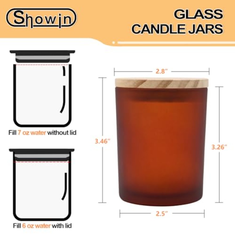 Thick Candle Jars for Making C - Candle Making Jars With Lids 评论和价格