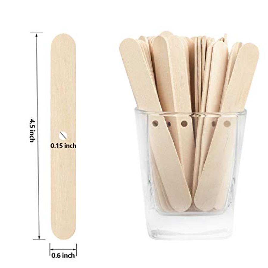 100pcs Wooden Candle Wick Hold - Candle Making Homewood 评论和价格