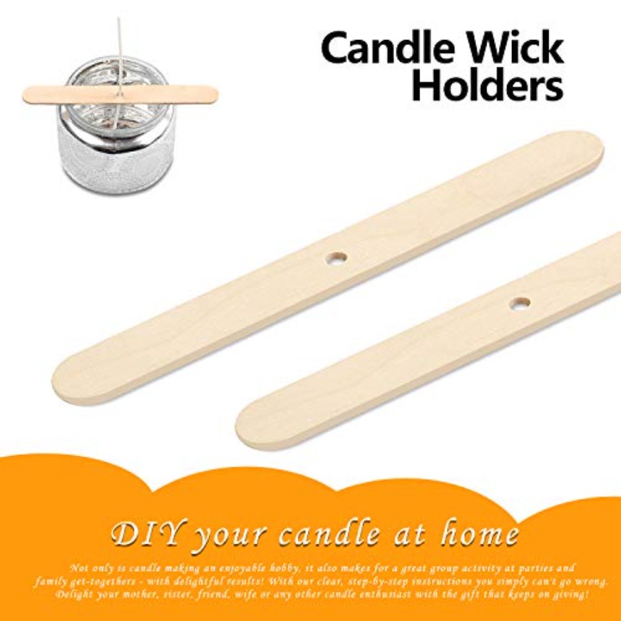 100pcs Wooden Candle Wick Hold - Candle Making Homewood 评论和价格