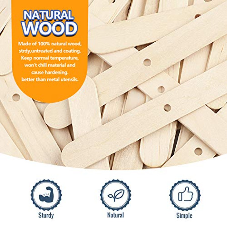 100pcs Wooden Candle Wick Hold - Candle Making Homewood 评论和价格