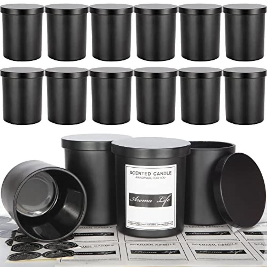 10oz 16 Pack Thick Candle Jars - Candle Making Glass Jars 评论和价格