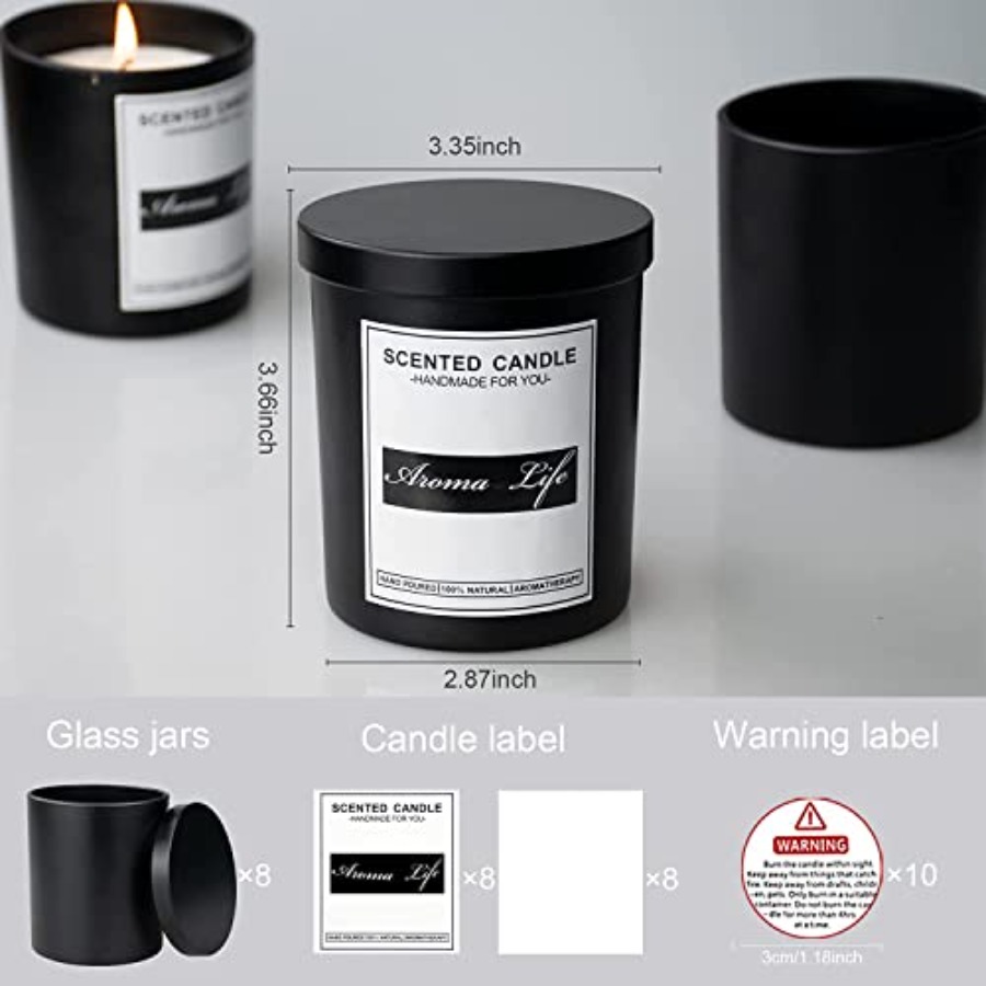 10oz 16 Pack Thick Candle Jars - Candle Making Glass Jars 评论和价格