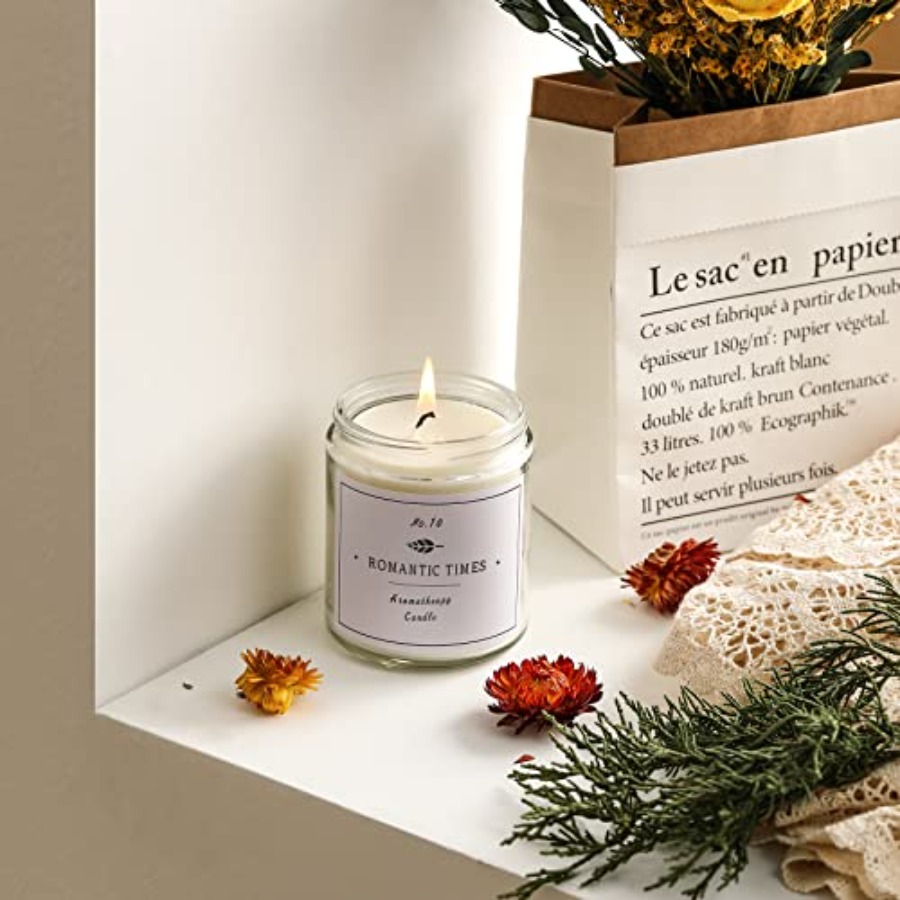 Pack 8 OZ Thick Glass Jars wit - Candle Making Glass Jars 评论和价格