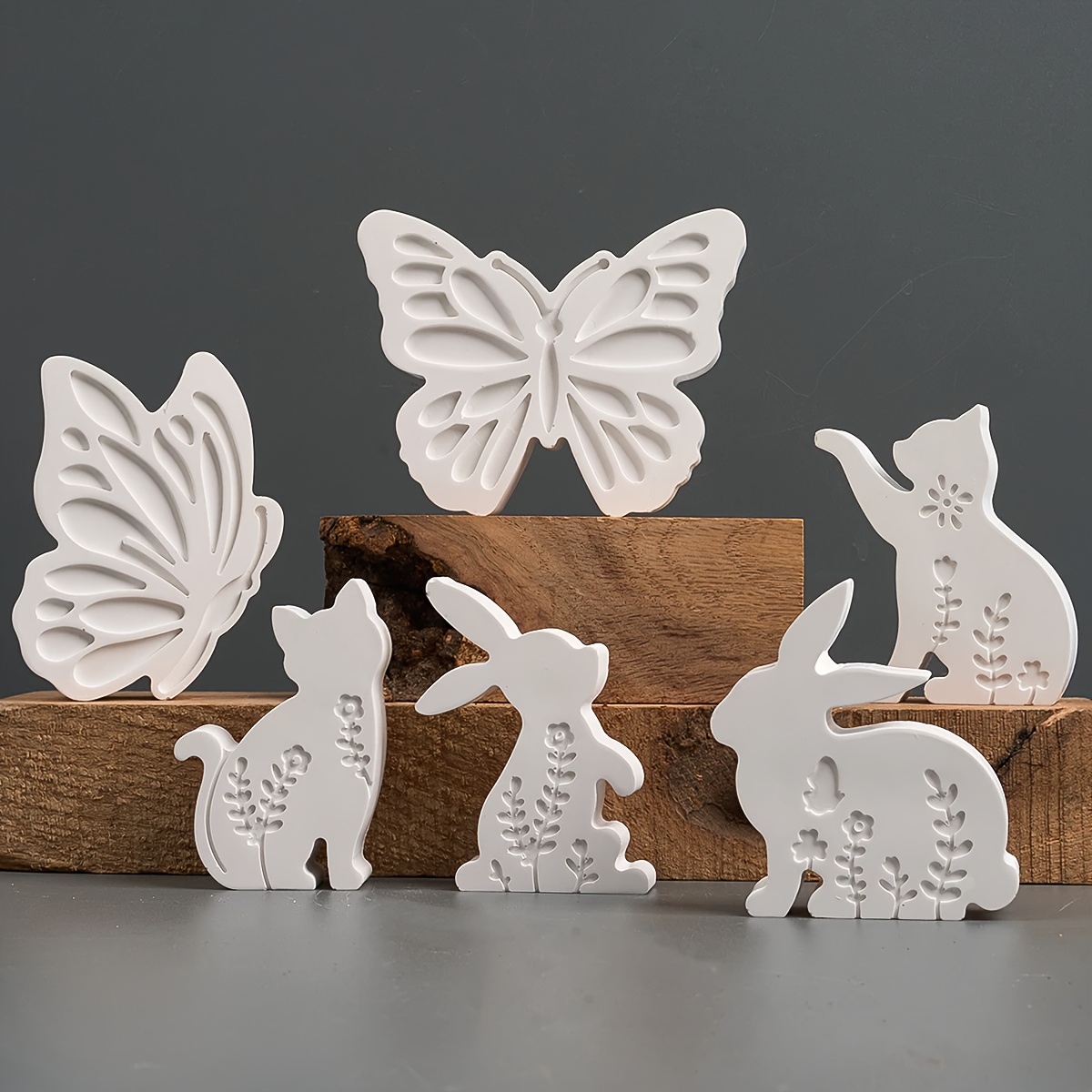6pcs - 3D Rabbit and Kitten Si - Candle Making Factory 评论和价格
