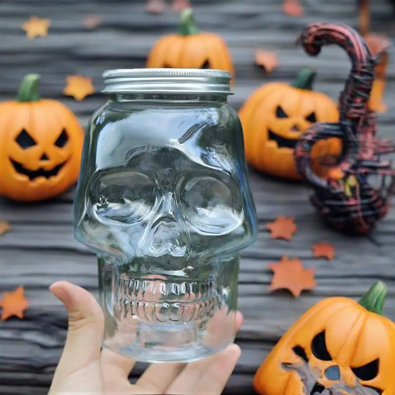 6 Pack Halloween Transparent S - Candle Making Jars With Lids 评论和价格