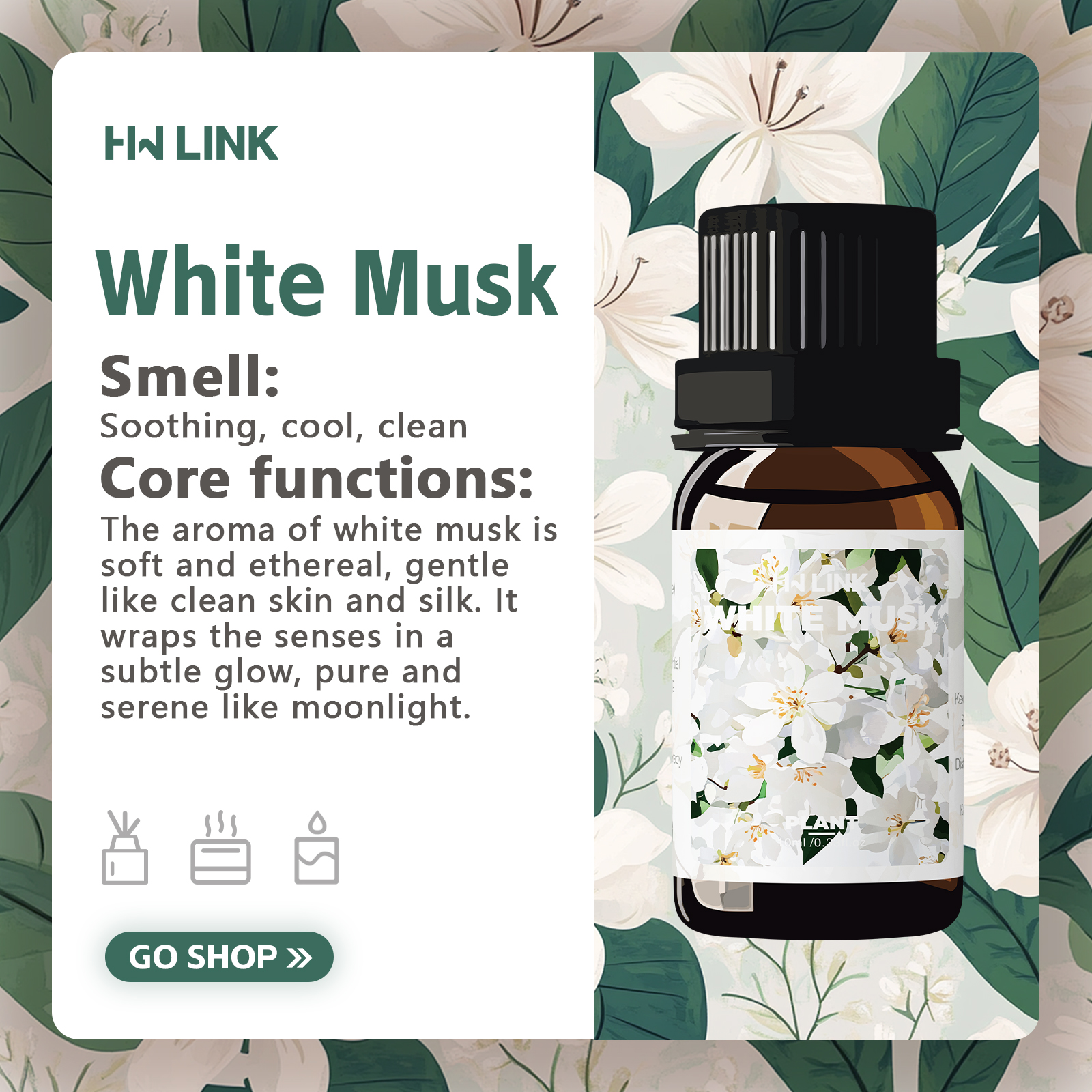 White Musk Essential Oils 10ml - Candle Making Diy 评论和价格