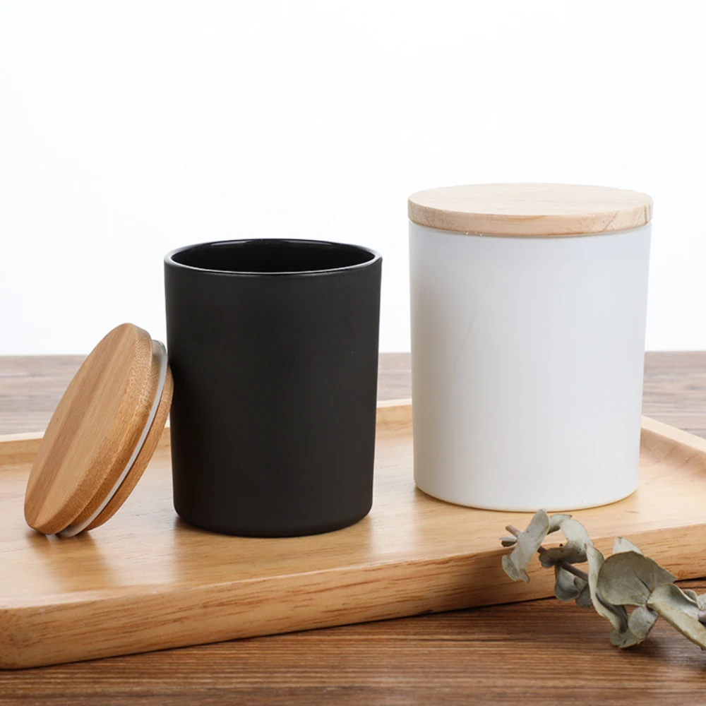 Wooden Cover Glass Candle Jars - Candle Making Homewood 评论和价格