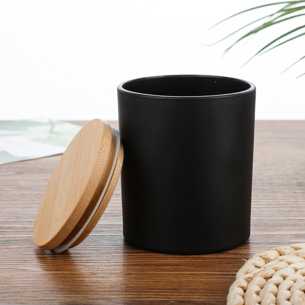 Wooden Cover Glass Candle Jars - Candle Making Homewood 评论和价格