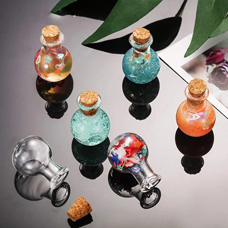 10Pcs Small Glass Bottles Mini - Candle Making Glass Jars 评论和价格