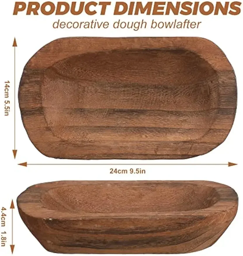 15 Pcs Wood Dough Bowl Bulk- 9 - Candle Making Homewood 评论和价格