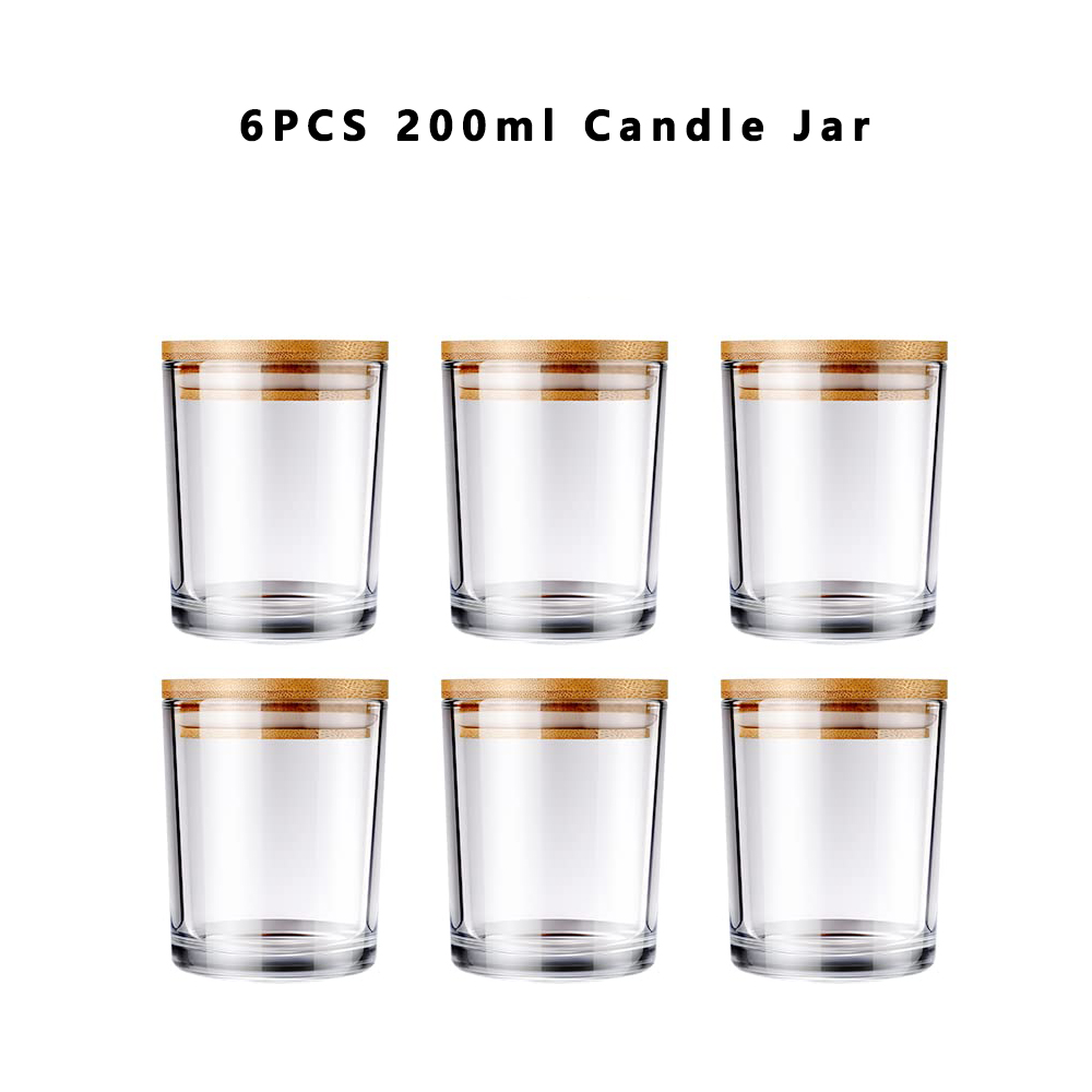6 Pack Candle Jars with Lids E - Candle Making Jars With Lids 评论和价格