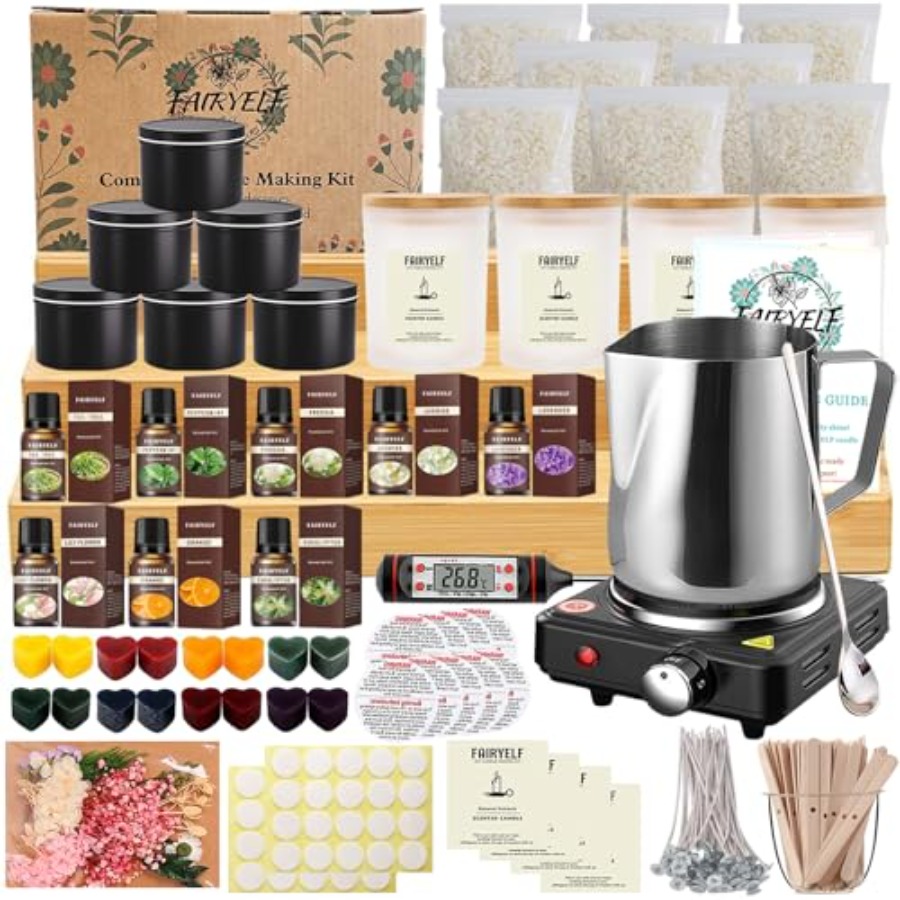 Premium Candle Making Kit with - Candle Making Glass Jars 评论和价格