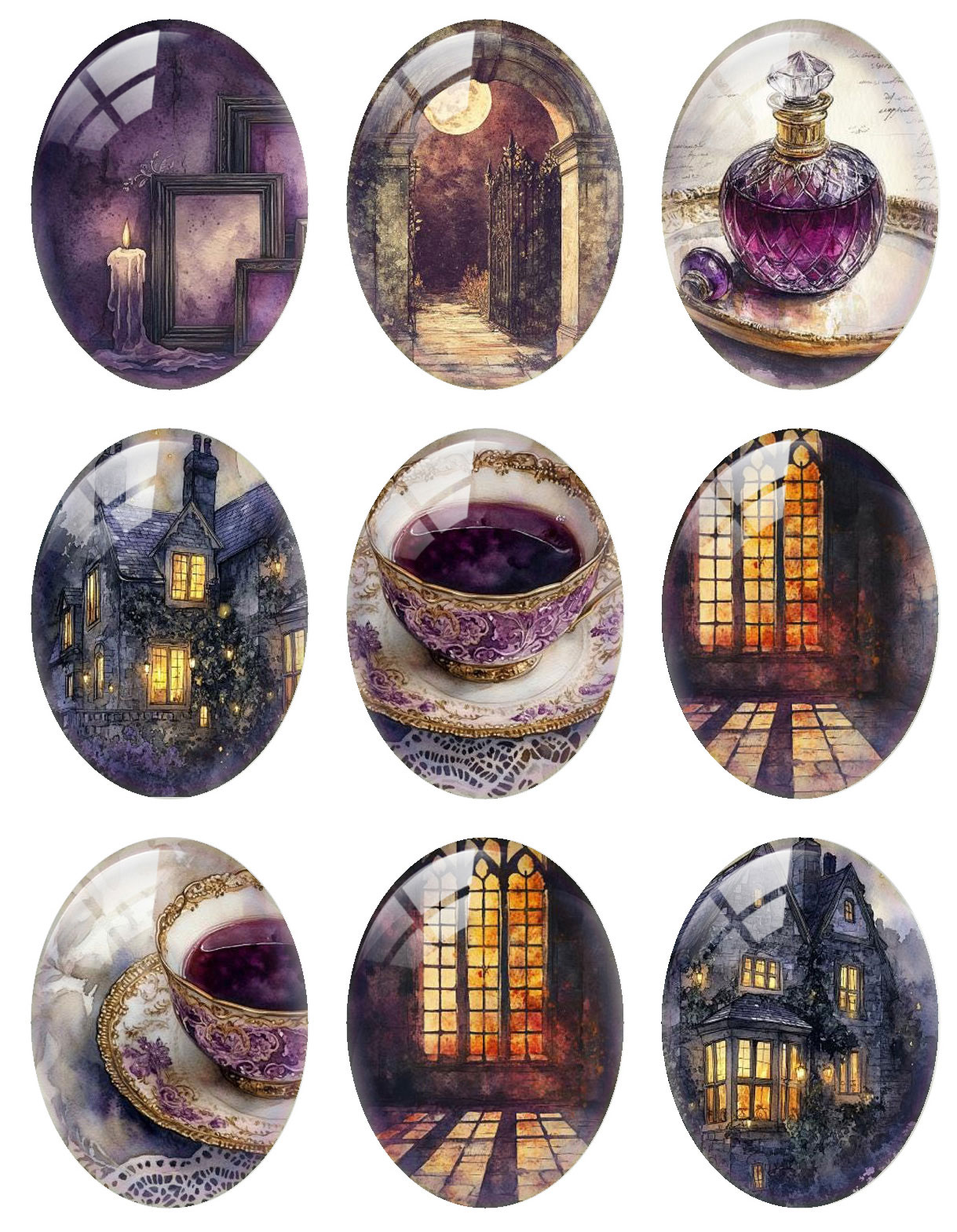 10pcs/lot Halloween Purple Got - Candle Making Diy 评论和价格