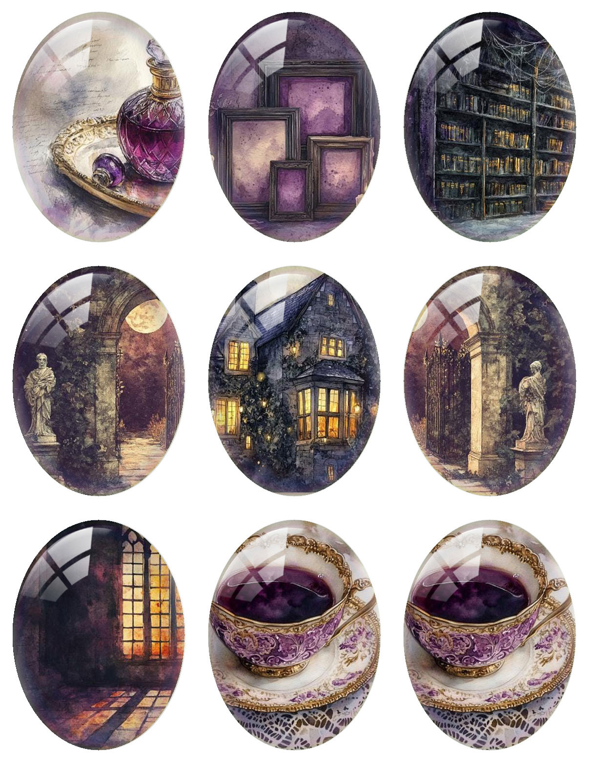 10pcs/lot Halloween Purple Got - Candle Making Diy 评论和价格