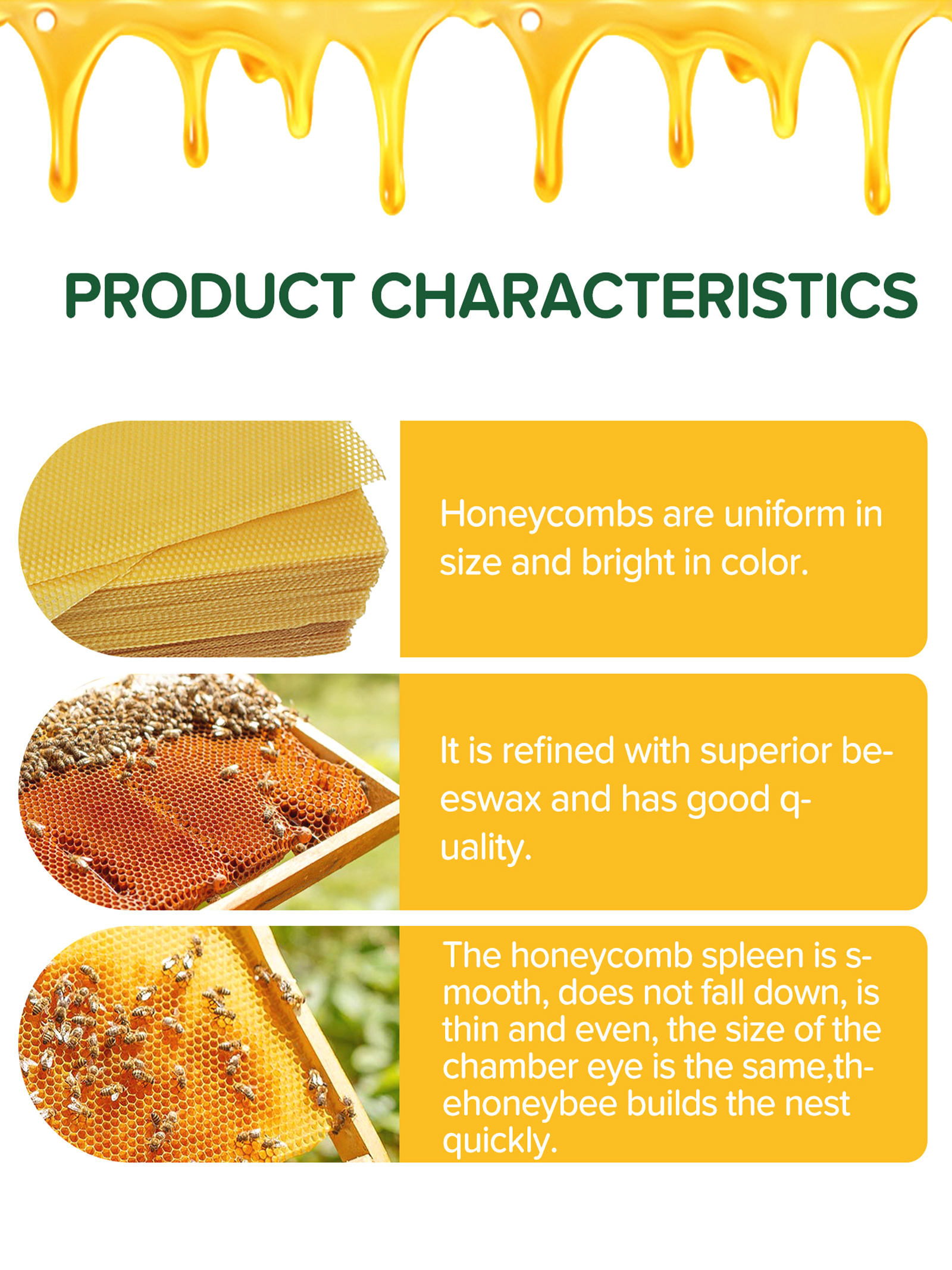 10Pcs Natural Honeycomb Bee Wa - Candle Making Tips 评论和价格