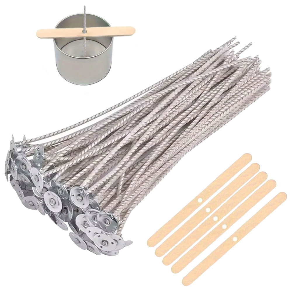 55pcs Flower Candle Wick Wood  - Candle Making Homewood 评论和价格