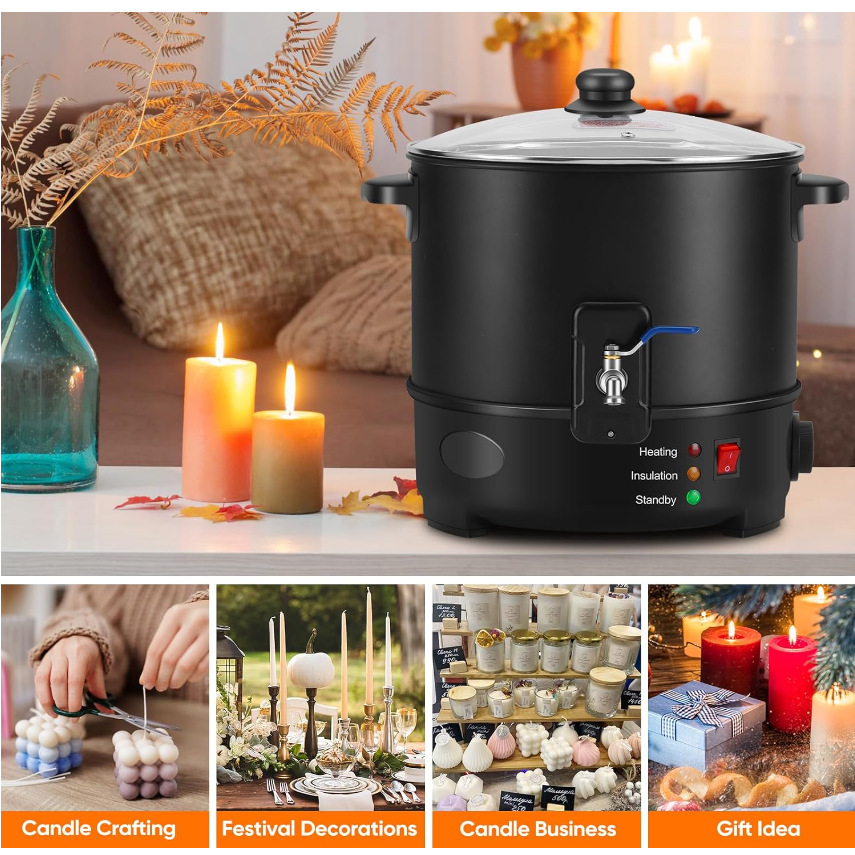 6L Small  Wax Melter Paraffin  - Candle Making Diy 评论和价格