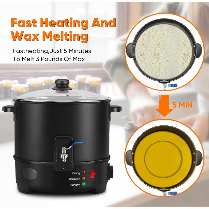 6L Small  Wax Melter Paraffin  - Candle Making Diy 评论和价格