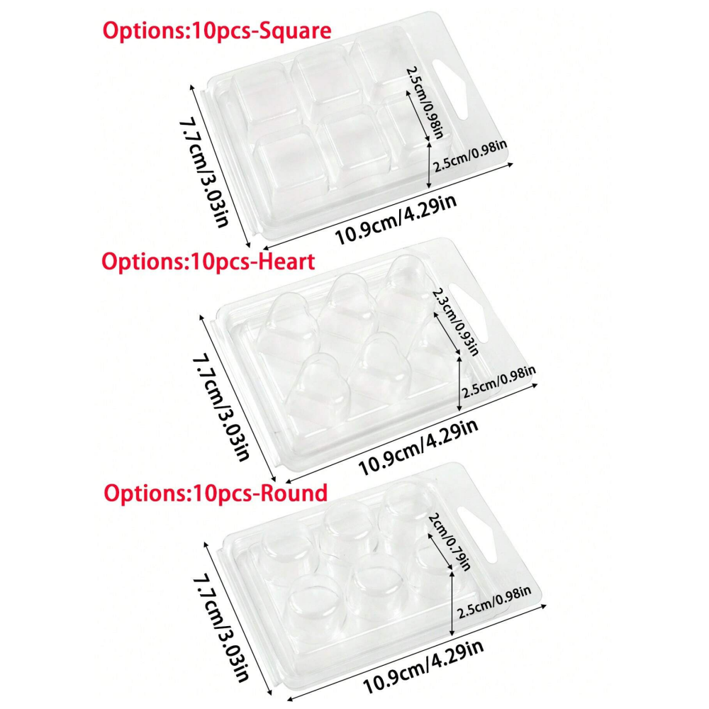 10pcs Wax Melt Mold, Wax Melt  - Candle Making Tips 评论和价格