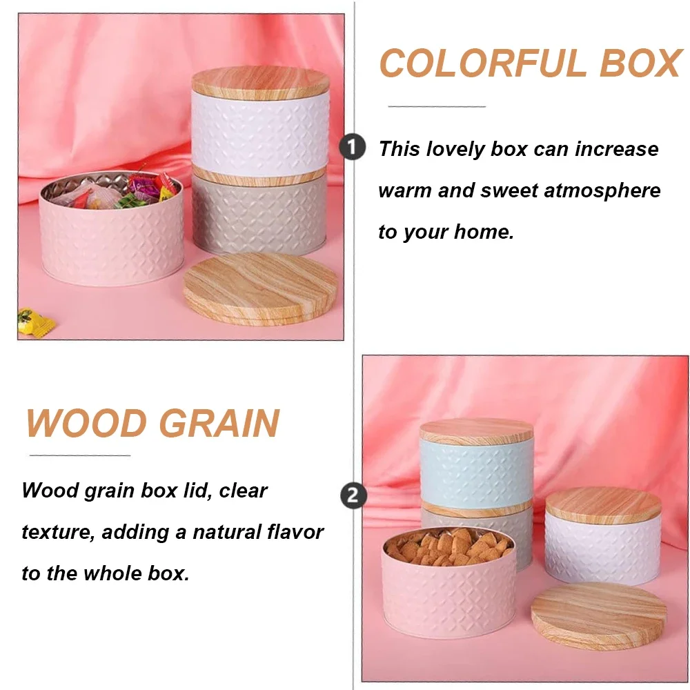 Tea Storage Jar Wood Grain Tin - Candle Making Homewood 评论和价格