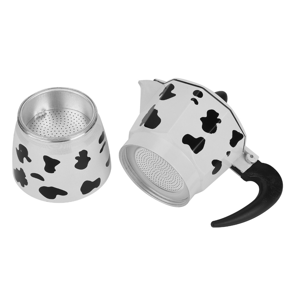 Coffee Brewing Milk Cow Color  - Pour Pot Aluminum 评论和价格