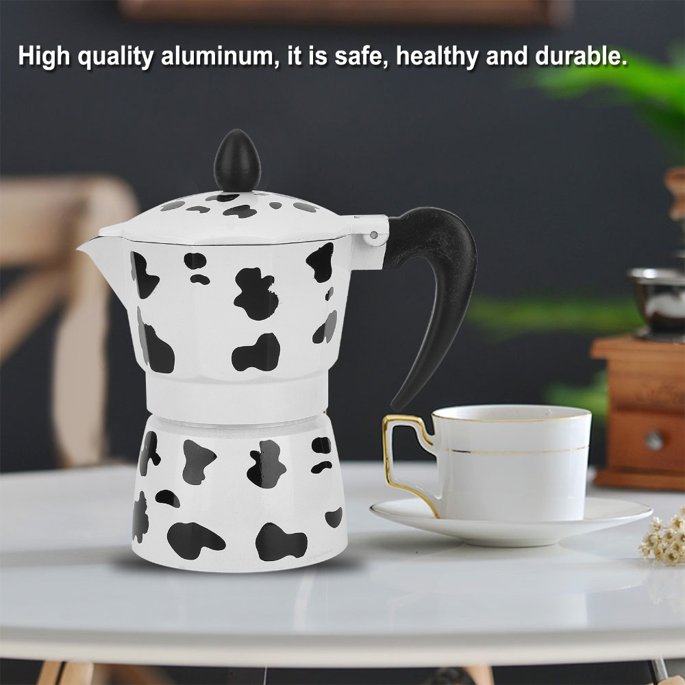 Coffee Brewing Milk Cow Color  - Pour Pot Aluminum 评论和价格
