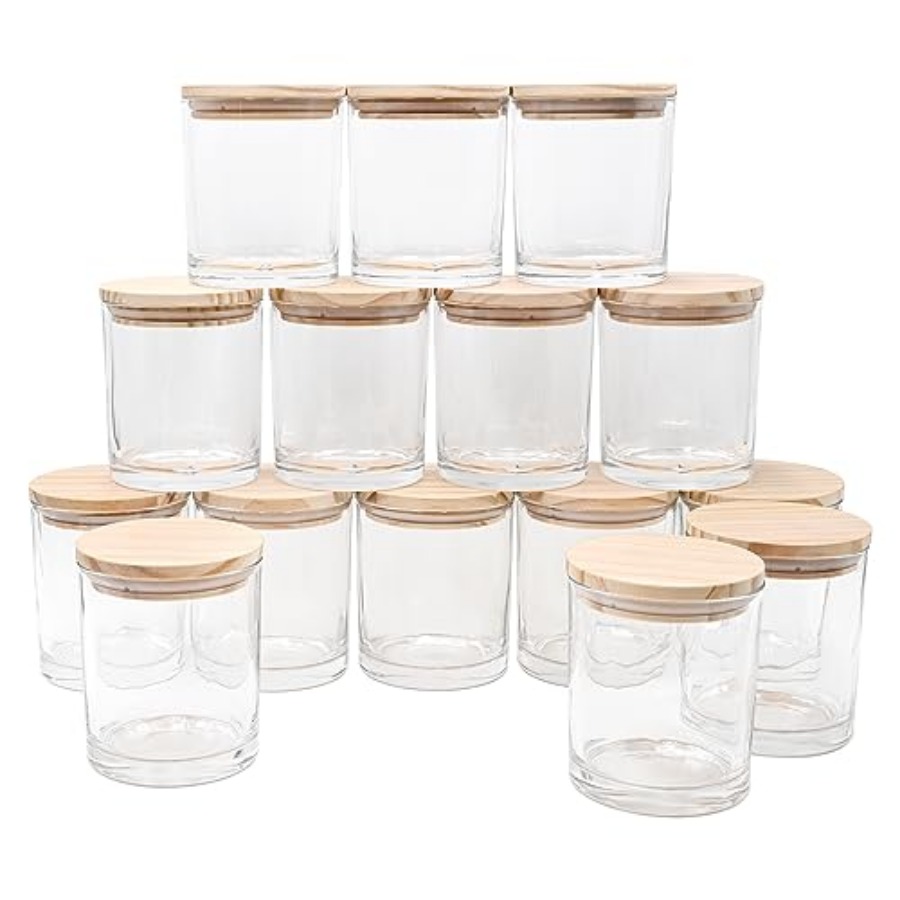 10 OZ Thick Candle Jars for Ma - Candle Making Jars With Lids 评论和价格